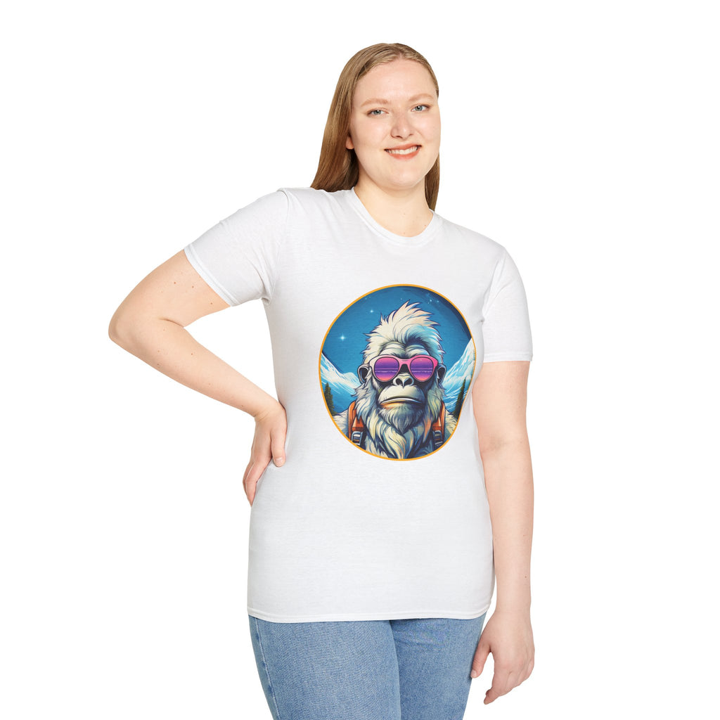 Going Norther - Bigfoot T-Shirt - Retro Styled Sasquatch