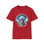 Bigfoot Hiking T-Shirt — "One More Mile To Go Today! - Then Playtime!"
