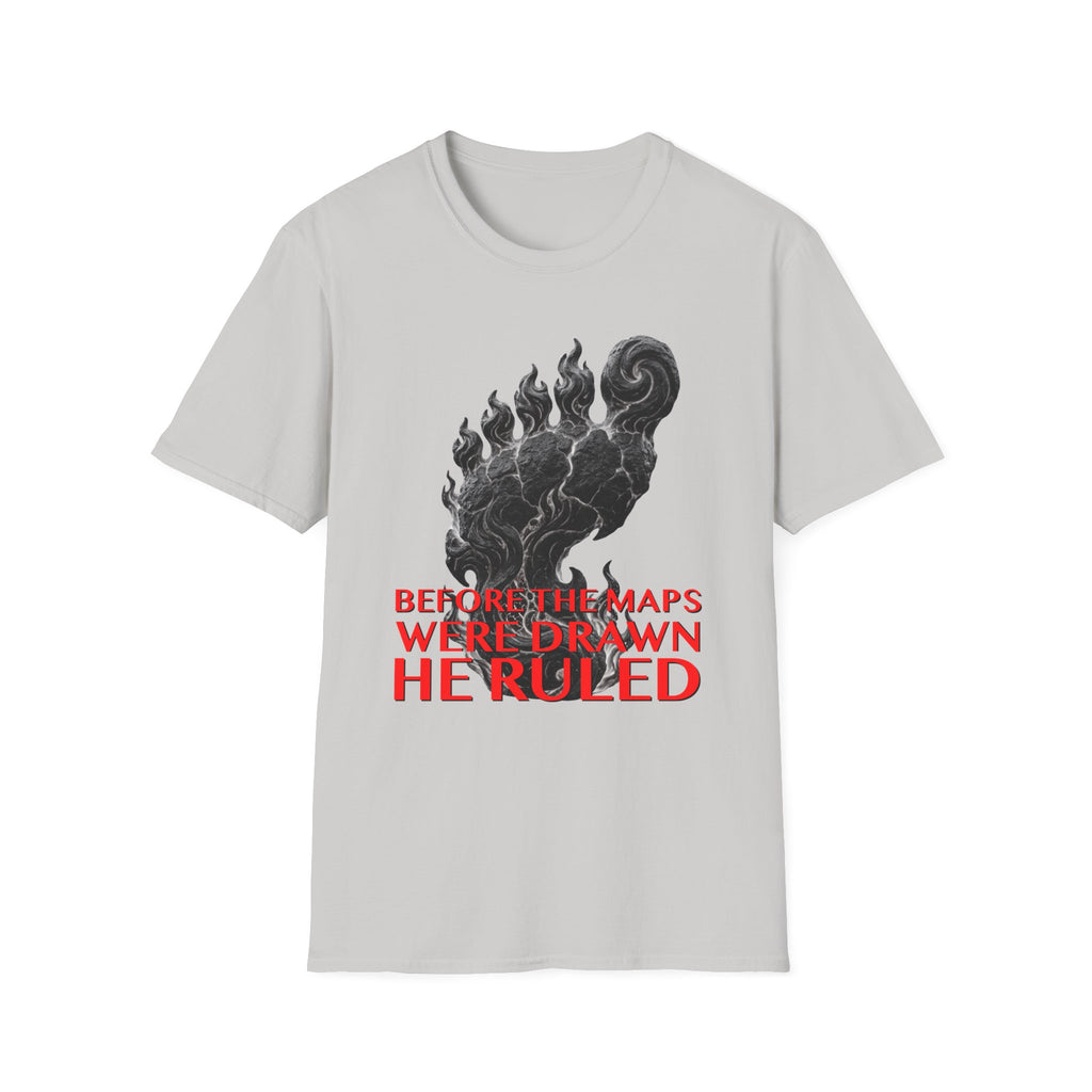 Mystical Sasquatch Footprint T-Shirt — "Before The Maps Were Drawn — HE RULED"
