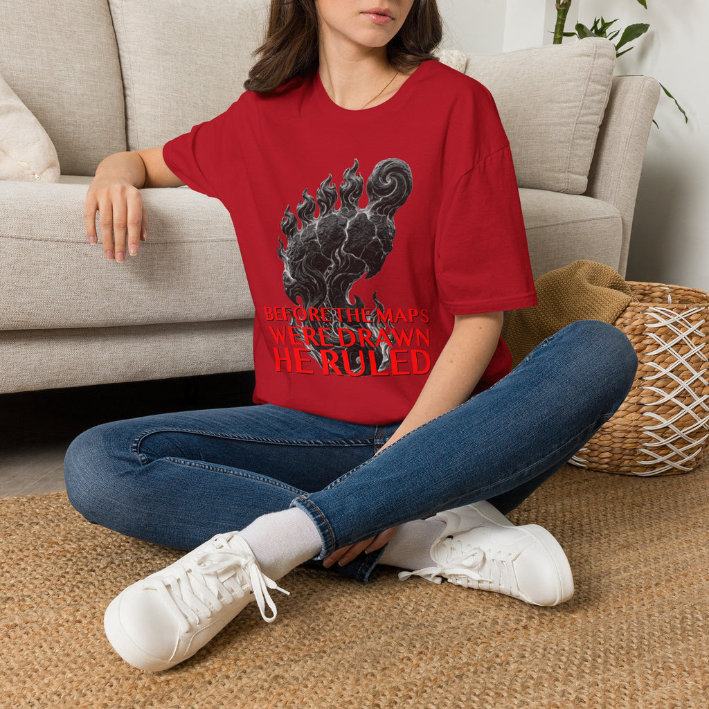 Mystical Sasquatch Footprint T-Shirt — "Before The Maps Were Drawn — HE RULED"