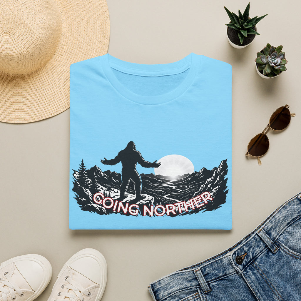 Going Norther Bigfoot Moonlit Mountain T-Shirt