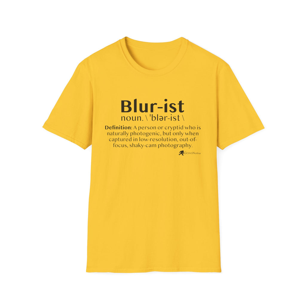 Bigfoot 'Blur-ist' Definition T-Shirt — Cute Sasquatch Photogenic Blur Tee