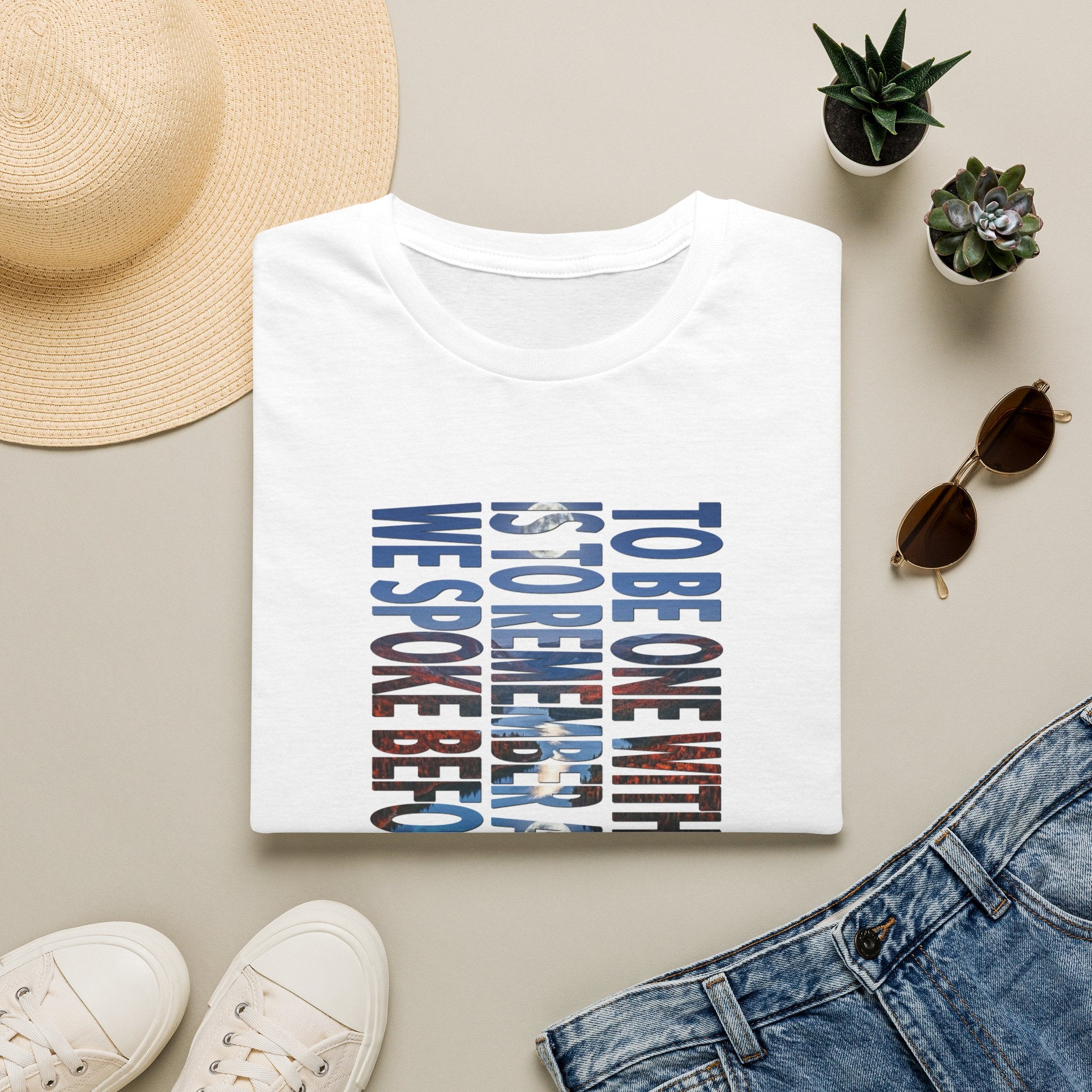 T-Shirt — "To Be One With The Land" Love Outdoors!