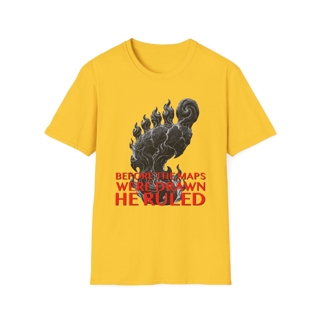 Mystical Sasquatch Footprint T-Shirt — "Before The Maps Were Drawn — HE RULED"