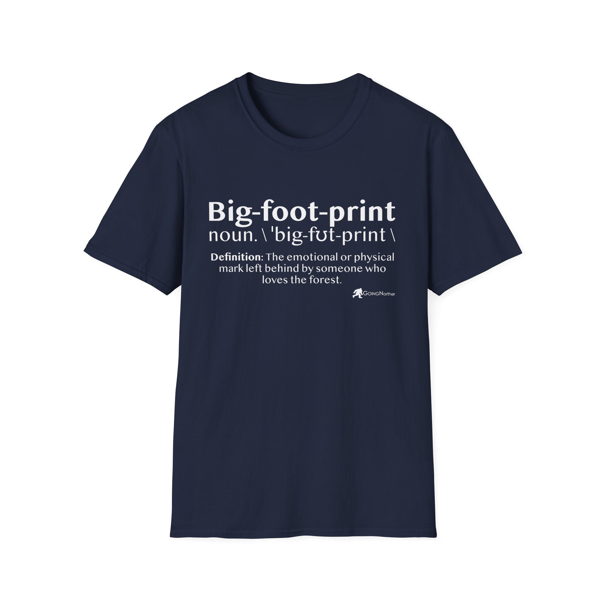 Big-foot-print T-Shirt — Funny Bigfoot Definition Tee