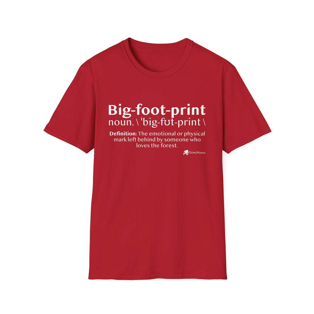 Big-foot-print T-Shirt — Funny Bigfoot Definition Tee