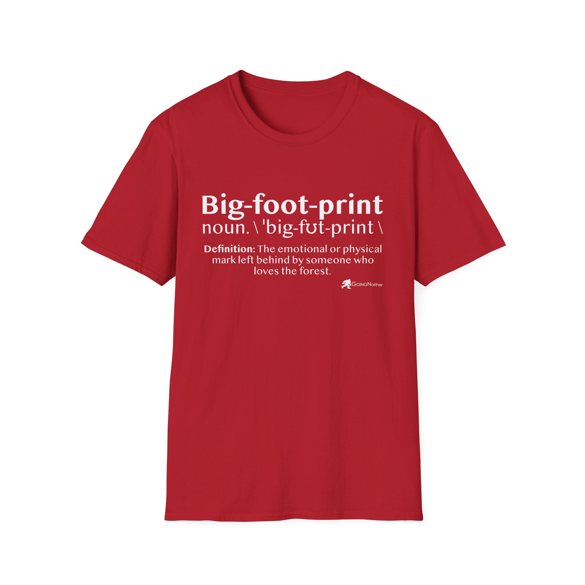 Big-foot-print T-Shirt — Funny Bigfoot Definition Tee