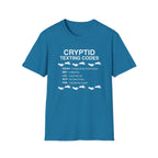 Cryptid Texting Codes T-Shirt — Funny Bigfoot/Nessie Sasquatch Meme Tee for Cryptid Fans