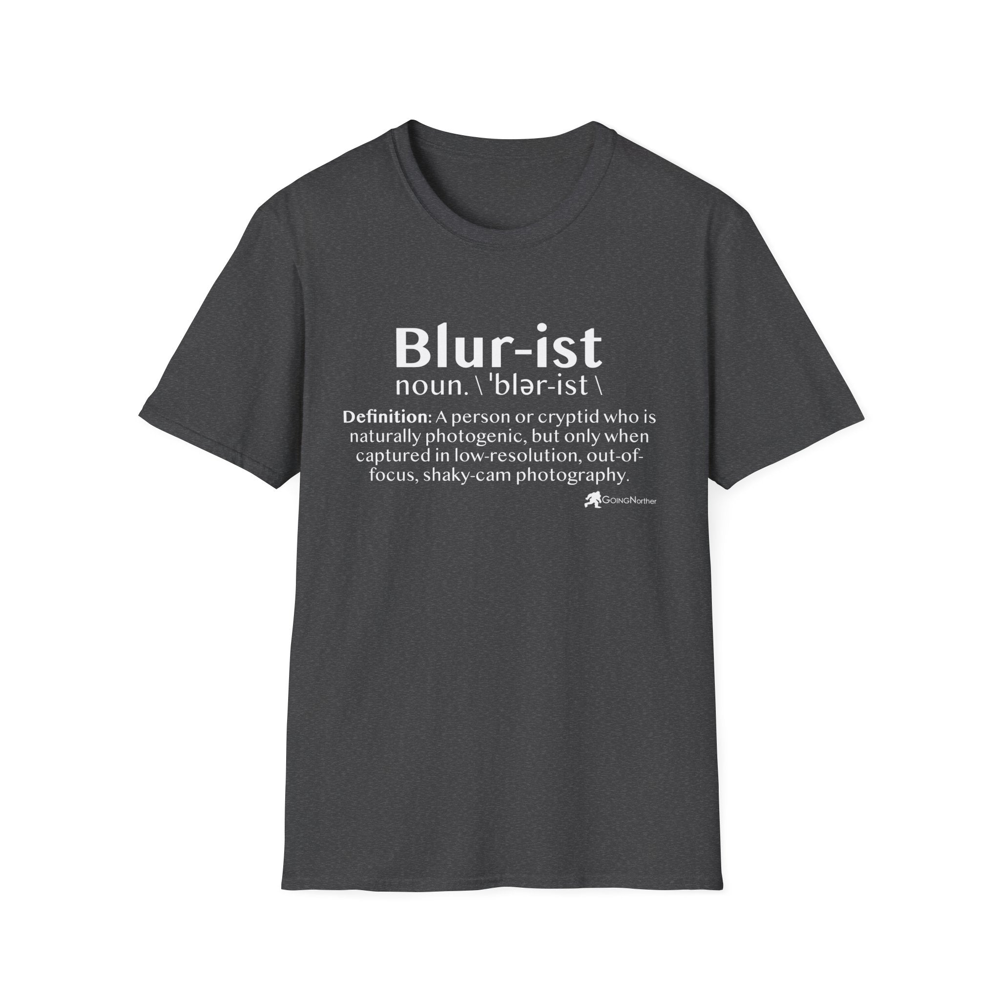 Bigfoot 'Blur-ist' Definition T-Shirt — Cute Sasquatch Photogenic Blur Tee