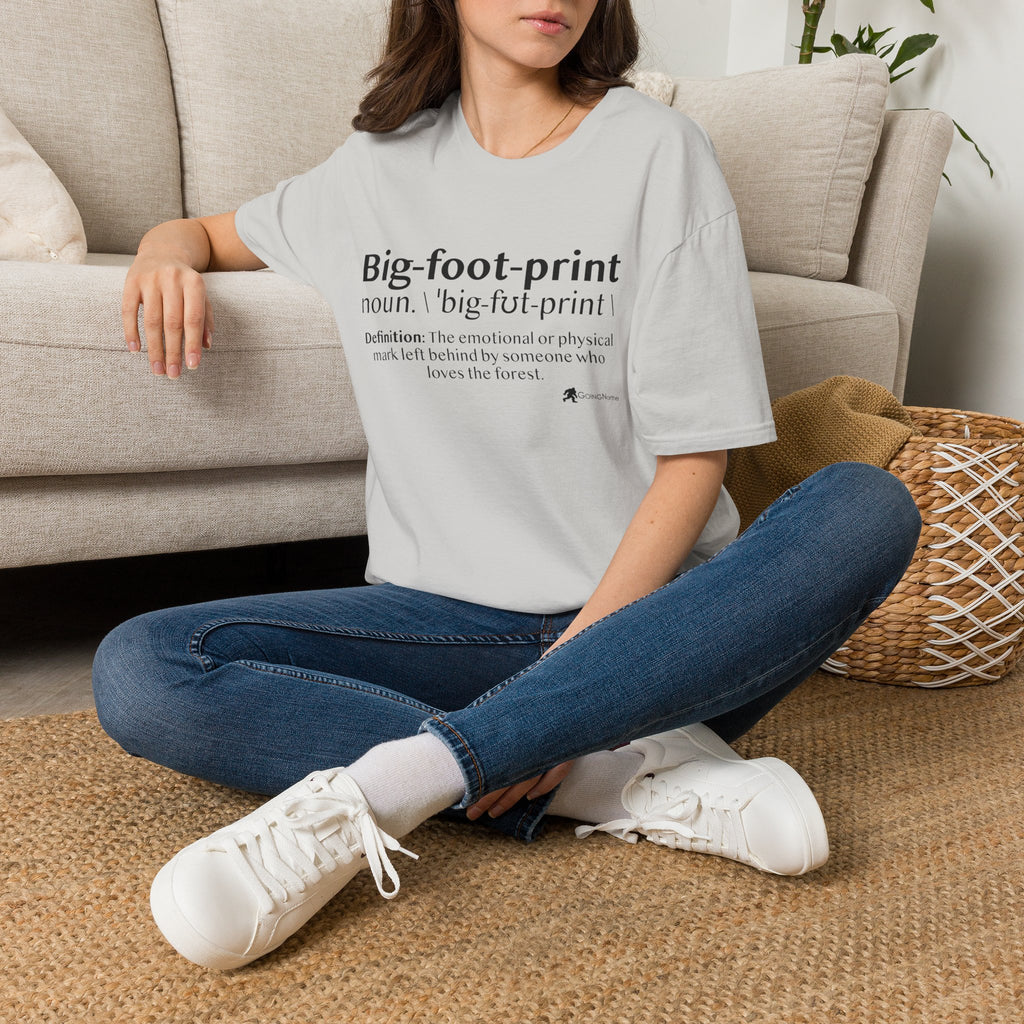 Big-foot-print T-Shirt — Funny Bigfoot Definition Tee