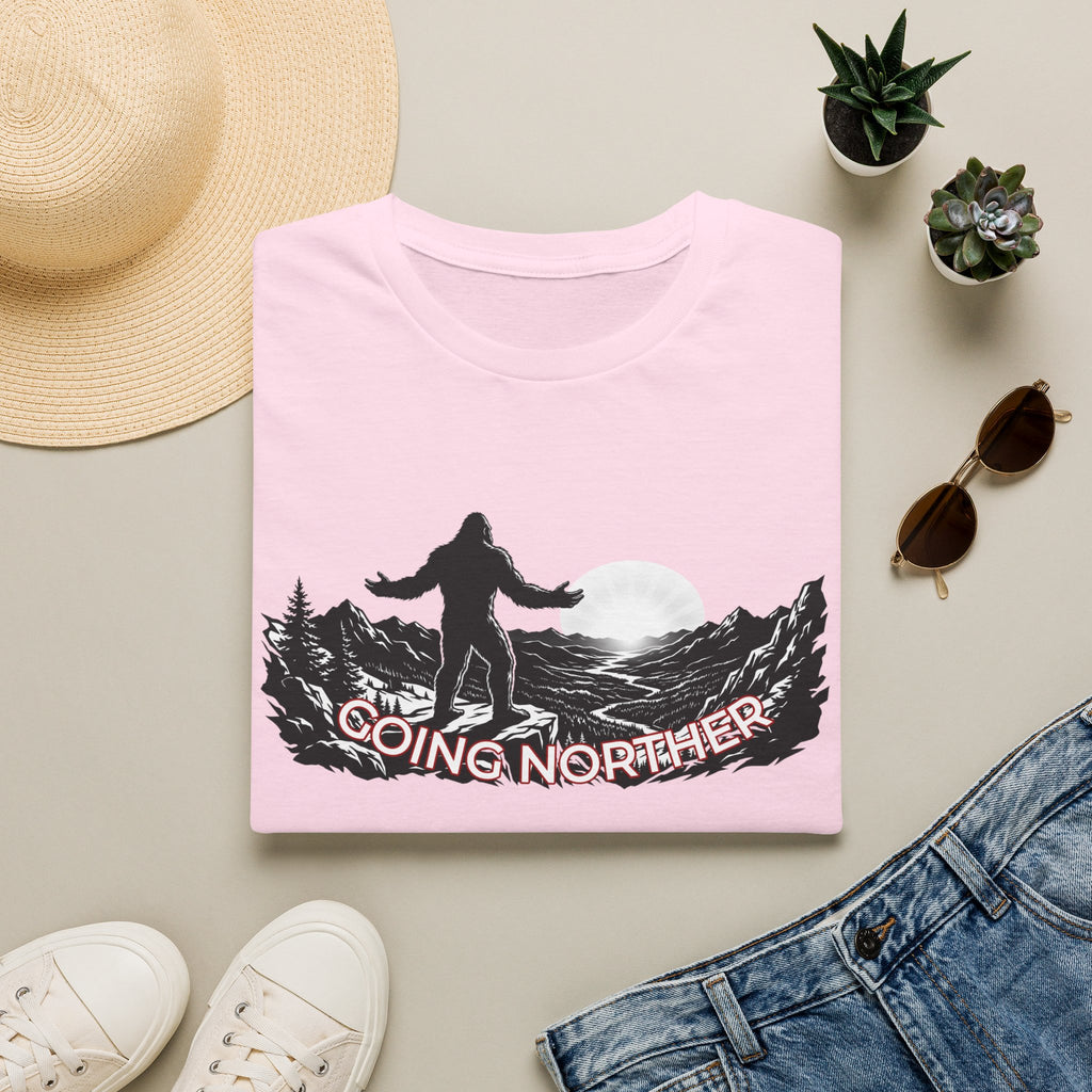 Going Norther Bigfoot Moonlit Mountain T-Shirt