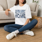 T-Shirt — "The Compass Doesn't Just Point North... It Pulls the Soul Home" Inspirational Tee