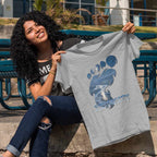Bigfoot 'Squatchin' Ain't Easy' T-Shirt — Moonlit Winter Lake Sasquatch Tee