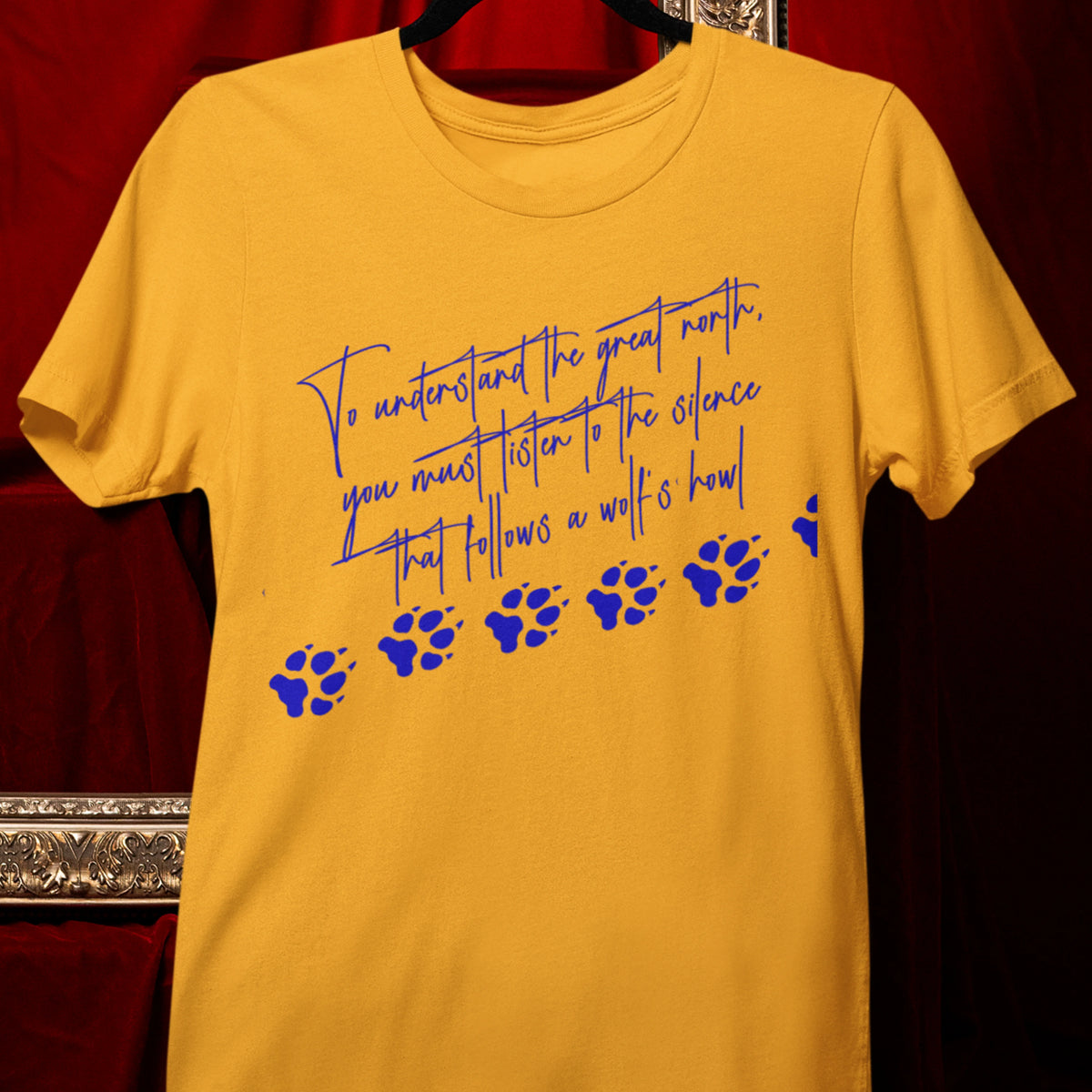 "To Understand the Great North" Wolf Paw Graphic Tee